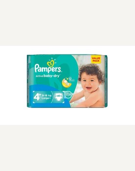 Pampers Active Baby Πάνες Μέγεθος 4 40τμχ
