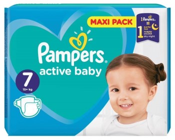 Pampers Active Baby Πάνες Μέγεθος 7 30τμχ