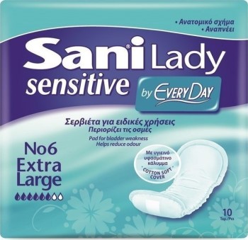 Sani Lady Sensitive Extra Large No6 10τμχ