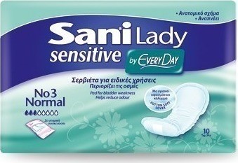 Sani Lady Sensitive Σερβιέτες Ειδικών Χρήσεων No 3 Normal 10τεμ