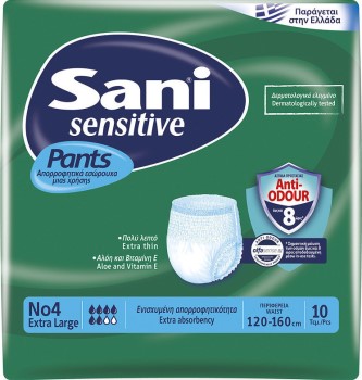Sani Sensitive Pants Extra Large Νο4 10τμχ
