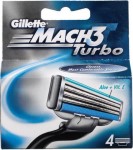 Gillette Mach3 Turbo Ανταλλακτικά ( 4 τεμάχια )