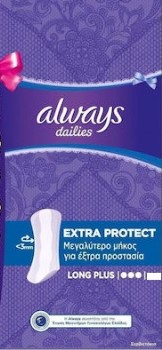 Always Dailies Protect Σερβιετάκια Long Plus 22τμχ