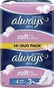 Always Sensitive Night 14τμχ x 2