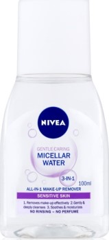 Nivea Gentle Caring Micellar Water Sensitive Skin 3 in 1 No Perfume & No Rinsing 100ml