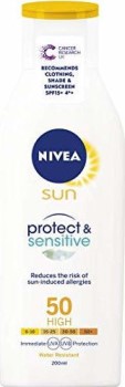 Nivea Sun Adults Sensitive Lotion SPF50+, 200ml