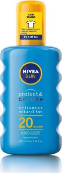 Nivea Sun Protect & Bronze Spray SPF 20, 200ml