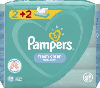 Pampers Fresh Clean 208τμχ Wipes