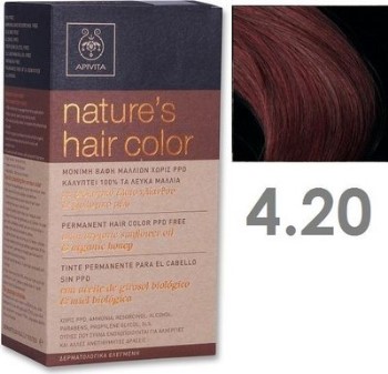 Apivita Nature's Hair Color 4.20 Βιολετί 50ml
