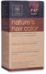 Apivita Nature's Hair Color 7.47 Βαφή Μαλλιών Μπέζ Χάλκινο 50ml