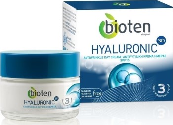 Bioten Hyaluronic 3D Αντιρυτιδικη Κρέμα Ημέρας SPF15 50ml