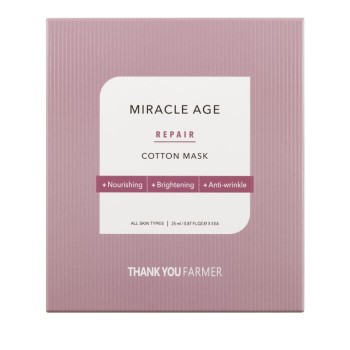 Thank You Farmer Miracle Age Repair Cotton Mask Υφασμάτινη Μάσκα Θρέψης Προσώπου 25ml