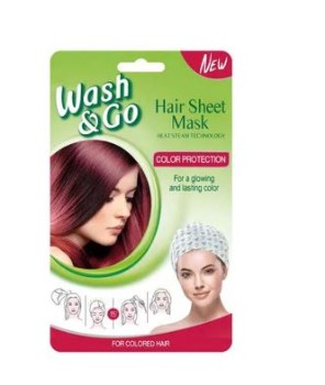 Wash & Go Hair Sheet Mask Color Protection For Colored Hair 35ml