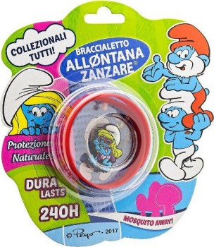 Italia-Brand Αντικουνουπικό Παιδικό Βραχιόλι The Smurfs 1τμχ