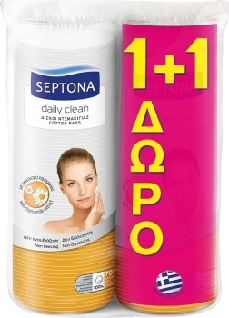 Septona Δίσκοι Ντεμακιγιάζ Με Χαμομήλι 70+70τεμ
