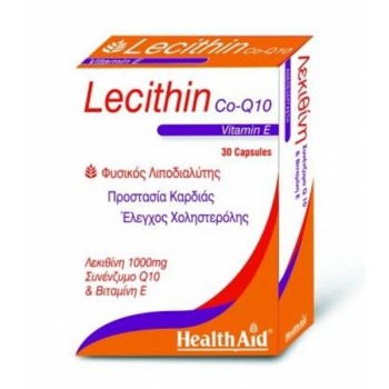 Health Aid Lecithin 1000MG Co-Q10 & Vitamin E 30caps