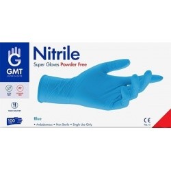 Εξεταστικά Γάντια Νιτριλίου Nitrile gloves powder free Extra Large - 100τεμ.