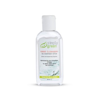 Simply Green Hand Cleanser Τζελ Καθαρισμού Χεριών 80ml