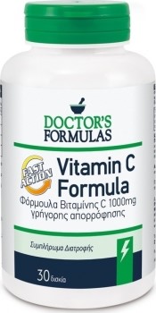 Doctor's Formulas Vitamin C Fast Action 1000mg 30 κάψουλες