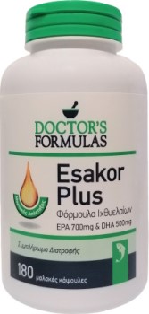 Doctor's Formulas Esakor Plus EPA 700mg - DHA 500mg 180 μαλακές κάψουλες