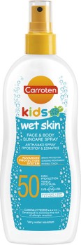 Carroten Kids Wet Skin Face & Body Suncare Spray SPF50 200ml