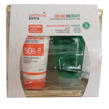 Panthenol Extra Promo Sun Care Face and Body Milk SPF50 150ml & ΔΩΡΟ Aloe Vera Gel 150ml