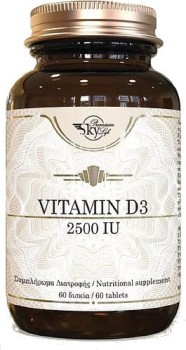 Sky Premium Life Vitamin D3, Βιταμίνη D3 Περιεκτικότητας 2500 IU, 60 tabs