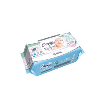 Omay Care Baby Wet Wipes Classic Μωρομάντηλα 120 Τεμάχια