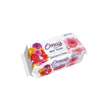 Omay Care Baby Wet Wipes Gerbera Daisy Μωρομάντηλα 120 Τεμάχια