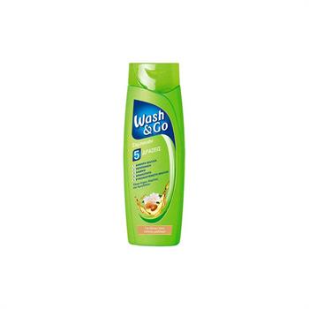 Wash & Go Σαμπουάν 5 Δράσεις Argan, Καμέλια & Αμύγδαλο (Για Όλους Τους Τύπους Μαλλιών) 400ml