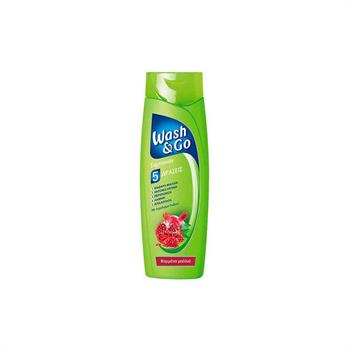 Wash & Go Shampoo Colored Με Εκχύλισμα Ροδιού για Βαμμένα Μαλλιά 400ml