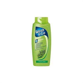 Wash & Go Shampoo Oily - Σαμπουάν 5 Δράσεις με Εκχύλισμα Βοτάνων Για Λιπαρά Μαλλιά 700ml