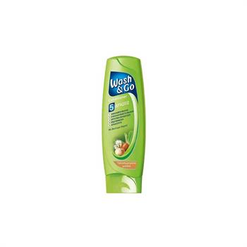 Wash & Go Conditioner Dry Damaged Hair 5 Δράσεις Με Βούτυρο Καριτέ 180ml (Ταλαιπωρημένα Μαλλιά)