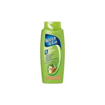 Wash & Go Shampoo Dry Damaged - Σαμπουάν 5 Δράσεις Με Βούτυρο Καριτέ 700ml (Ταλαιπωρημένα Μαλλιά)