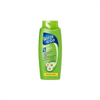 Wash & Go Normal Σαμπουάν 5 Δράσεις Με Χαμομήλι 700ml (Για Κανονικά Μαλλιά)
