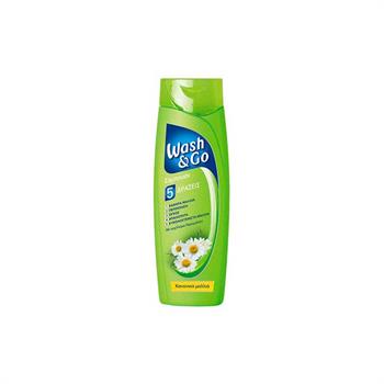 Wash & Go Normal Σαμπουάν 5 Δράσεις Με Χαμομήλι 400ml (Για Κανονικά Μαλλιά)