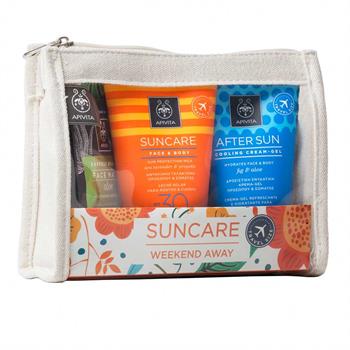 Apivita Suncare Face & Body SPF 30 100ml & Sun Travel Size After Sun 100ml & Express Beauty Face Mask Με Αλόη 2x8ml