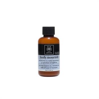 Apivita Mini Body Shower Nourish Αμύγδαλο - Λεβάντα 75ml