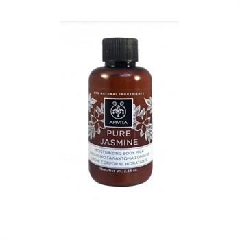 Apivita Mini Body Milk Moisturizing - Ενυδατικό Γαλάκτωμα Σώματος Pure Jasmine 75ml