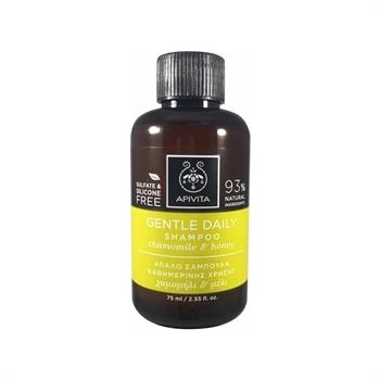 Apivita Mini Shampoo Gentle Daily Για Καθημερινή Χρήση Με Χαμομήλι & Μέλι 75ml