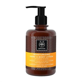 Apivita Hand Cream - Ενυδατική Λοσιόν Για Τα Χέρια & Το Σώμα, Με Γκρέιπφρουτ & Μέλι 300ml
