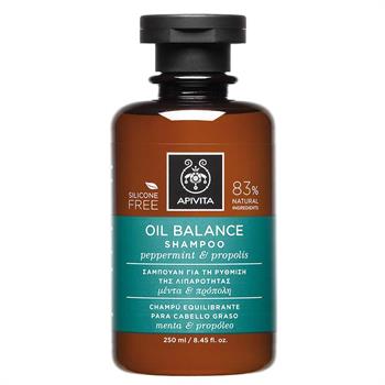 Apivita Shampoo Για Τη Ρύθμιση Της Λιπαρότητας Με Μέντα & Πρόπολη 250ml