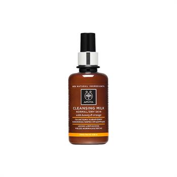 Apivita Cleansing Milk Γαλάκτωμα Καθαρισμού Για Κανονικές - Ξηρές Επιδερμίδες Με Μέλι & Πορτοκάλι 200ml