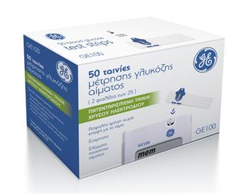 50 Ταινίες για τον Μετρητή Γλυκόζης Αίματος General Electric GE 100