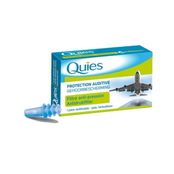 Pharmaq Quies EarPlanes Ωτοασπίδες Ενηλίκων ειδικές για Αεροπορικά Ταξίδια, 1 ζευγάρι