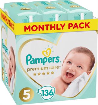 Pampers Premium Care No 5 (11-16kg) 136τμχ