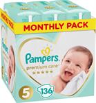 Pampers Premium Care No 5 (11-16kg) 136τμχ