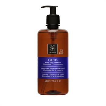 Apivita Tonic Men`s Shampoo with Hippophae TC & Rosemary 500ml Eco Pack