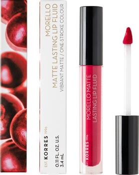 Korres Morello Matte Lasting Lip Fluid 27 Cranberry Sorbet 3,4 ml