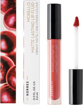 Korres Morello Matte Lasting Lip Fluid 41 Pink Lemonade 3,4 ml
